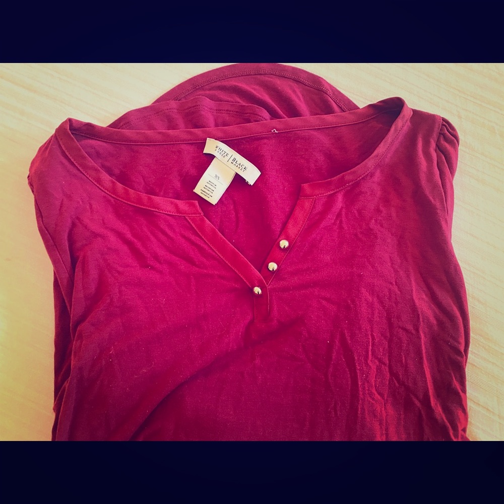 WHBM 3/4 sleeve blouse